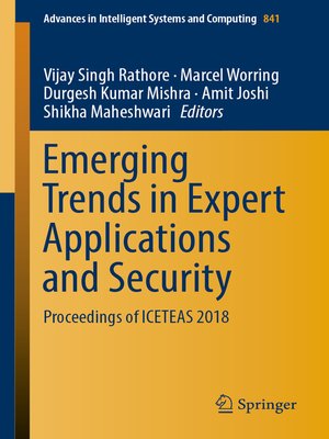 cover image of Emerging Trends in Expert Applications and Security